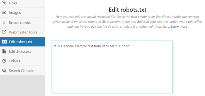 使用Rankmath编辑robots.txt